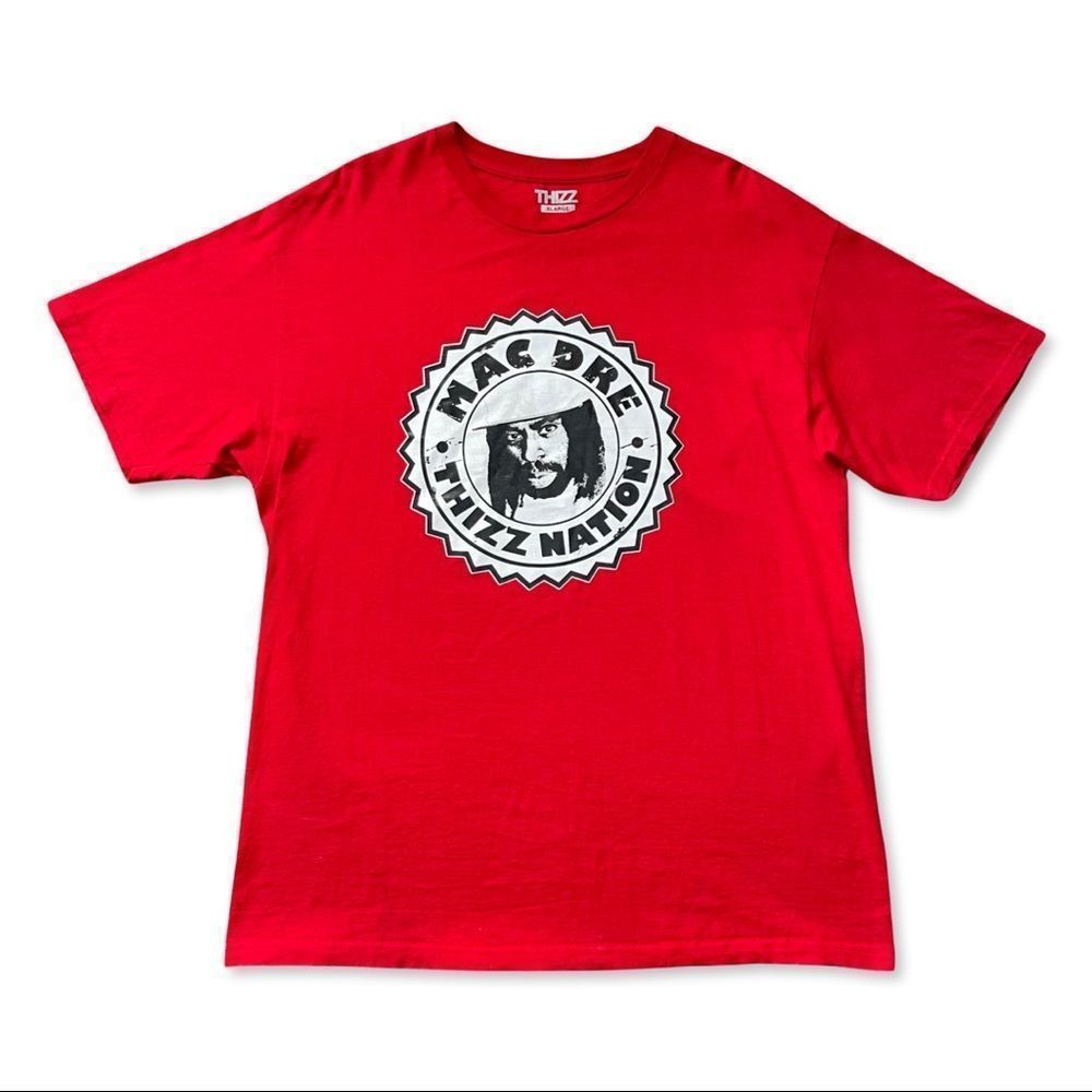 Mac Dre Thizz Nation Limited Edition Graphic T-Shirt Red XL - Picture 1 of 4